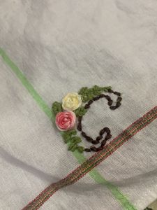 customized Embroidered Initial  Hand Towel