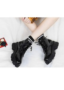 woman’s Black Platform Boots
