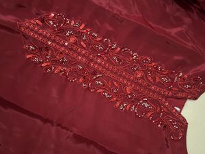 Elegant Maroon  Farshi Salwar Kameez Suit