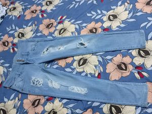 Distressed Light Wash Jeans