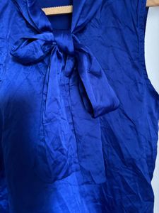 Beautiful Satin Top With Tie