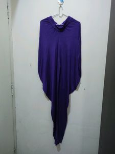 Purple Viscose Dhoti Salwar