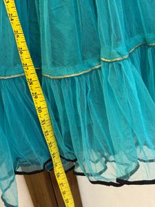 Blue Net Party Dress