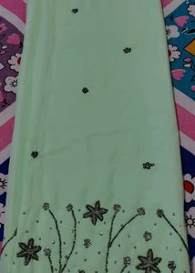 Mint Green Kurta Set with Dupatta Unstitched