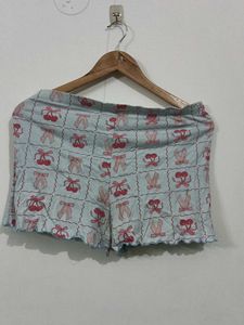 Cute Cherry Print Shorts