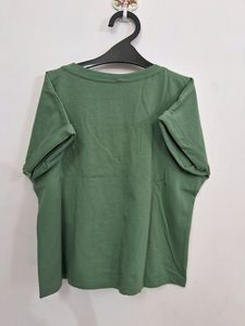 Green Crop T Shirt