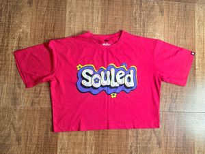 Souled Graphic Crop Top - Pink