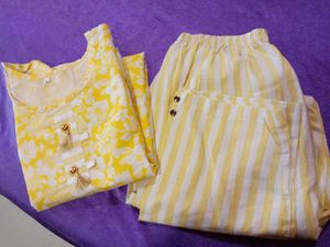 Yellow Kurta Pant Set