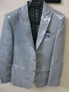 Gray Patterned Blazer