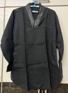 Black Long Sleeve Kurta