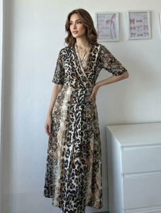 Animal Print Long Dress