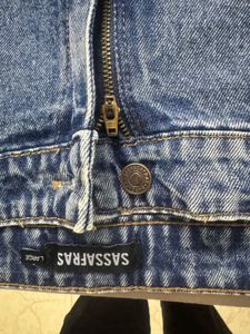 Two-Tone Denim Jeans