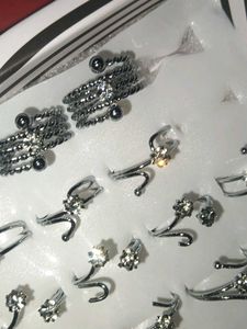 Cute Silver Rings 💍 pack of 2 offer