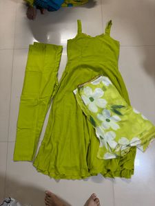 Green Anarkali Dress