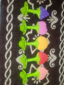 set of 5 silicon teethers for baby