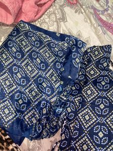 Navy Blue Indian Kurti Nd Pent Duppata