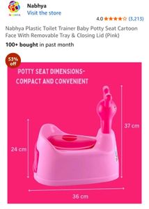 51) Plastic Toilet Trainer Baby Potty Seat