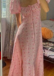 🎀Floral Puff Sleeve Midi Dress 🎀