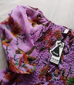 Colourful Smoked Floral Top