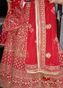 Red Embroidered Lehenga Choli