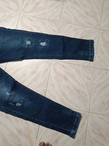 Stylish Dark Blue Denim Jeans