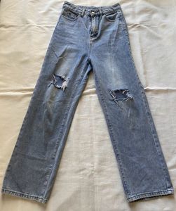 Urbanic Wide Leg Ripped Jeans