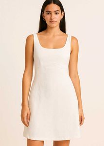 White Sleeveless Dress