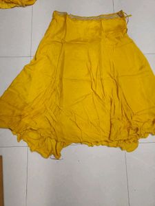 Yellow Handwork 3pec For Wedding