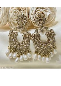 Oxidised Gold plated jhumka