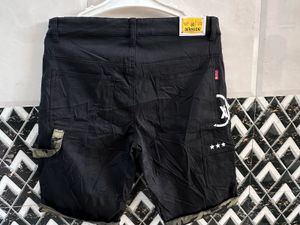 Stylish Black Camo Shorts