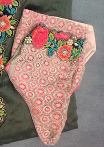 Embroidered red Blouse