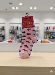 Cute Pink Patterned Socks