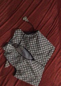 Mesh Mock Neck Blouse