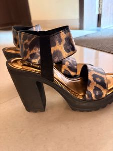 Leopard Print Platform Heels