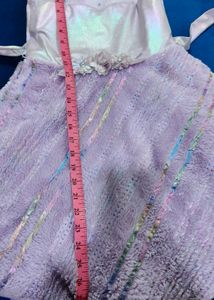 Cute Purple Girls Dress Set