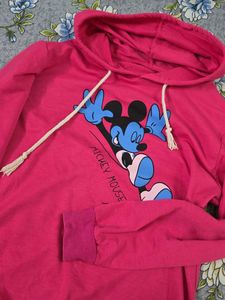 Pink Mickey Mouse Hoodie