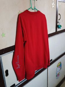 Red &#34;SOTHAT&#34; Graphic Sweatshirt