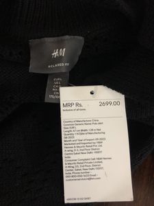 H&amp;M New Black Knitted T-Shirt(Women’s)