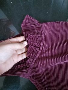Elegant Pleated Midi Dress🎀🤌