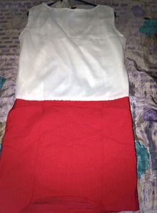 Red &amp; White Dress Top🥰