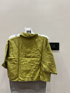 Green Cropped Shirt