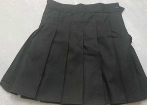 Pleated Black Skirt