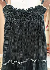 Black bliss ruffle top