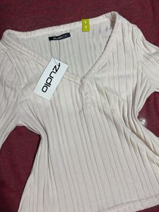 Zudio Ribbed Top with Tag