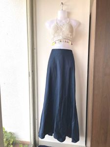 Flowy Navy Blue Skirt