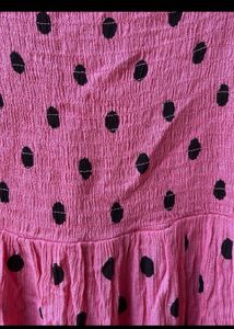 Pinteresty 🎀Polka dot dress A line💗🤍