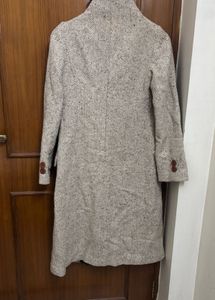 Single-Breasted Notched Lapel Longline Overcoat