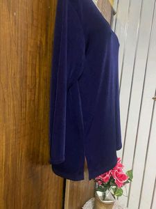 Blue Colour Winter Top