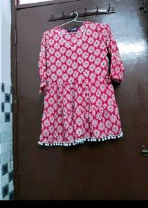 Pure Cotton Short Kurti Type Top