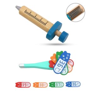 Wooden doctor Set With Working Stethoscope - 12 Pcs